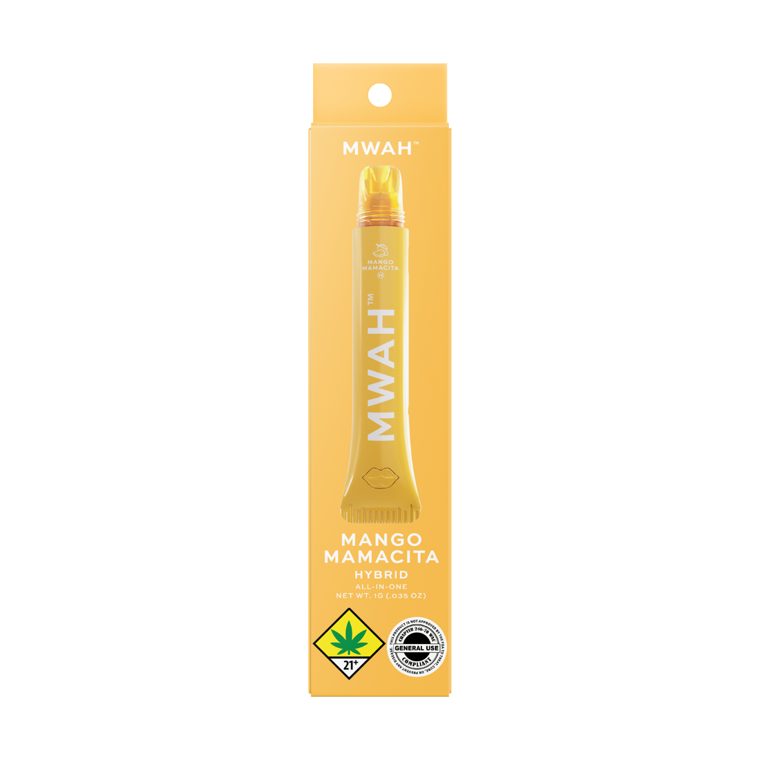 Mango Mamacita MWAH retail package, 1g all-in-one hybrid