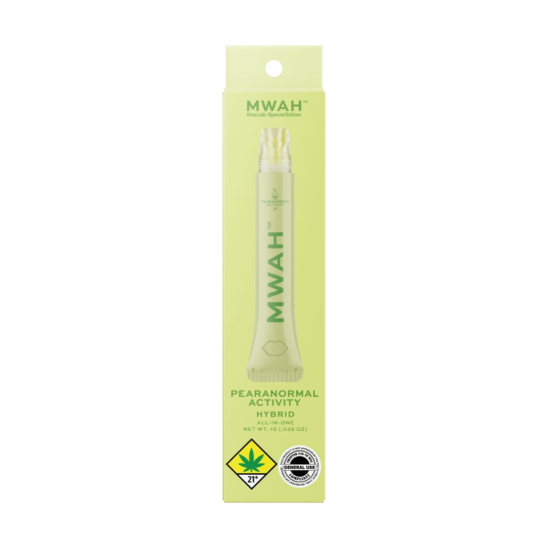 Pearanormal Activity MWAH retail package, 1g all-in-one hybrid