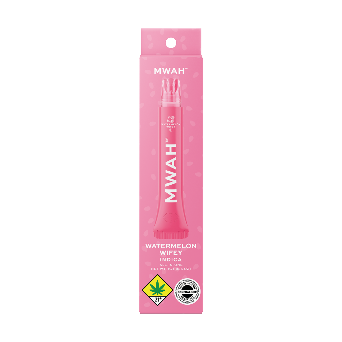 Watermelon Wifey MWAH retail package, 1g all-in-one indica